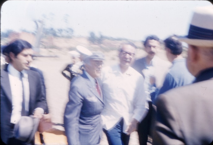 Visita presidencial a Quebrada Verde, 1971