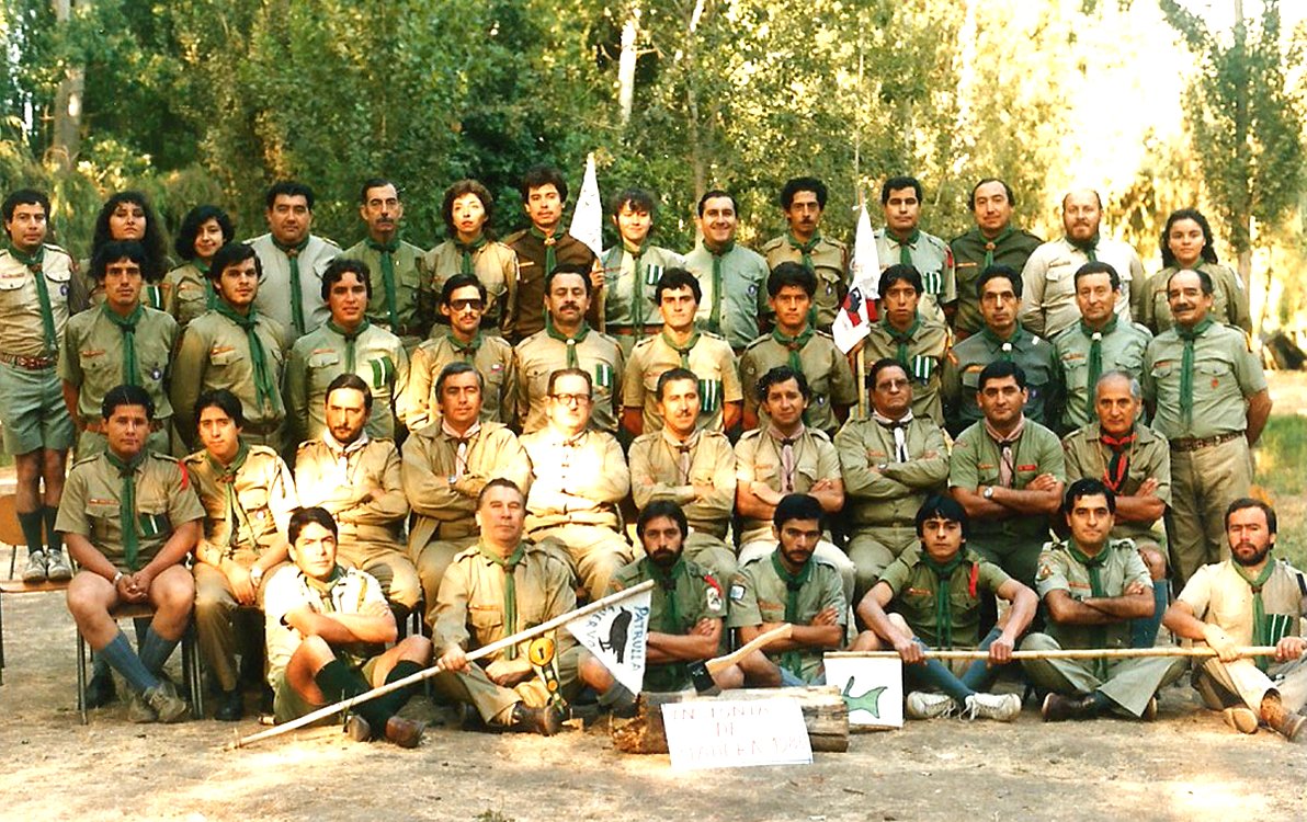 Primer Curso Insignia de Madera Scout-Guía, 1986